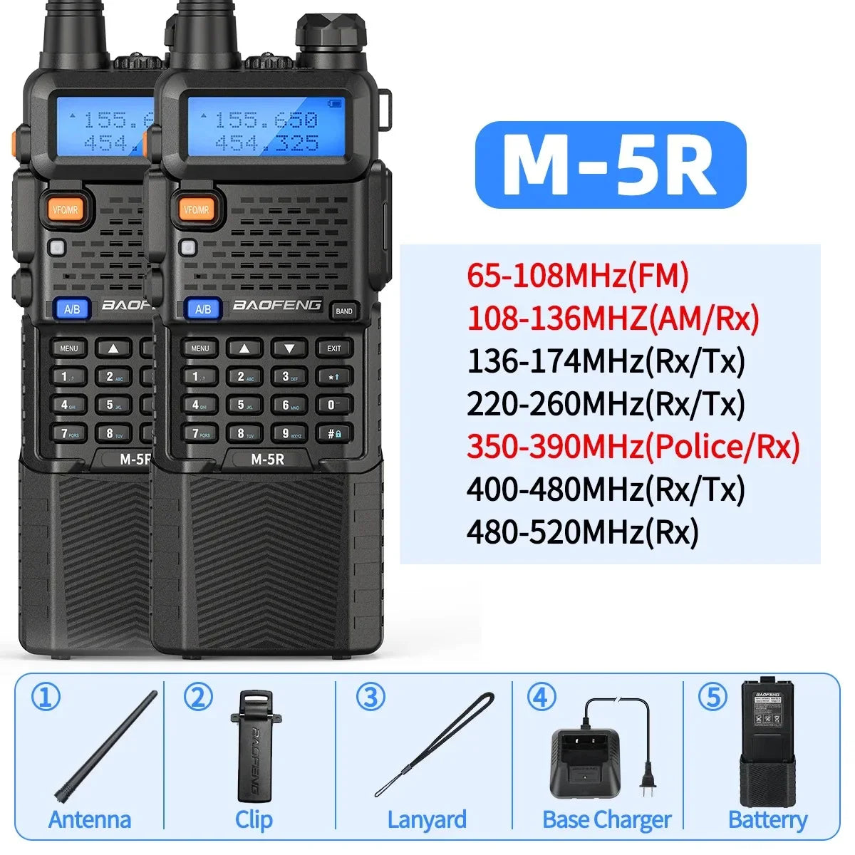 Alecto walkie talkie met groot bereik
