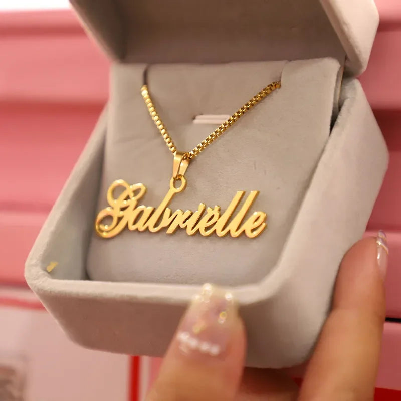 Ketting met naam in robuuste gravering