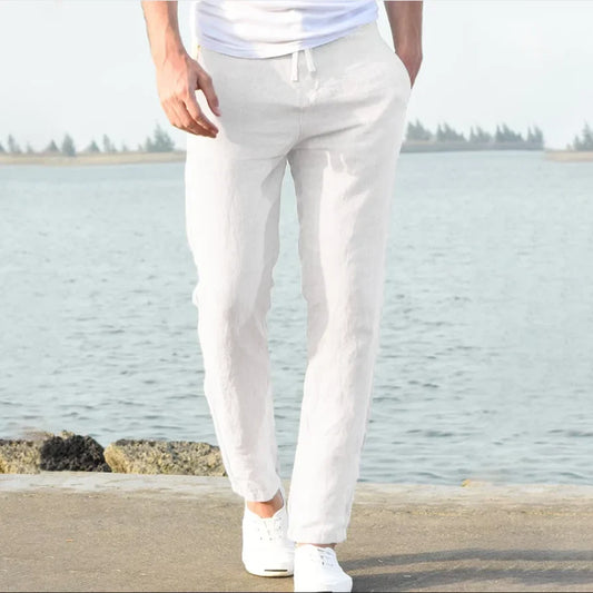 Linnen broek heren met zachte binnenkant – Extra comfort