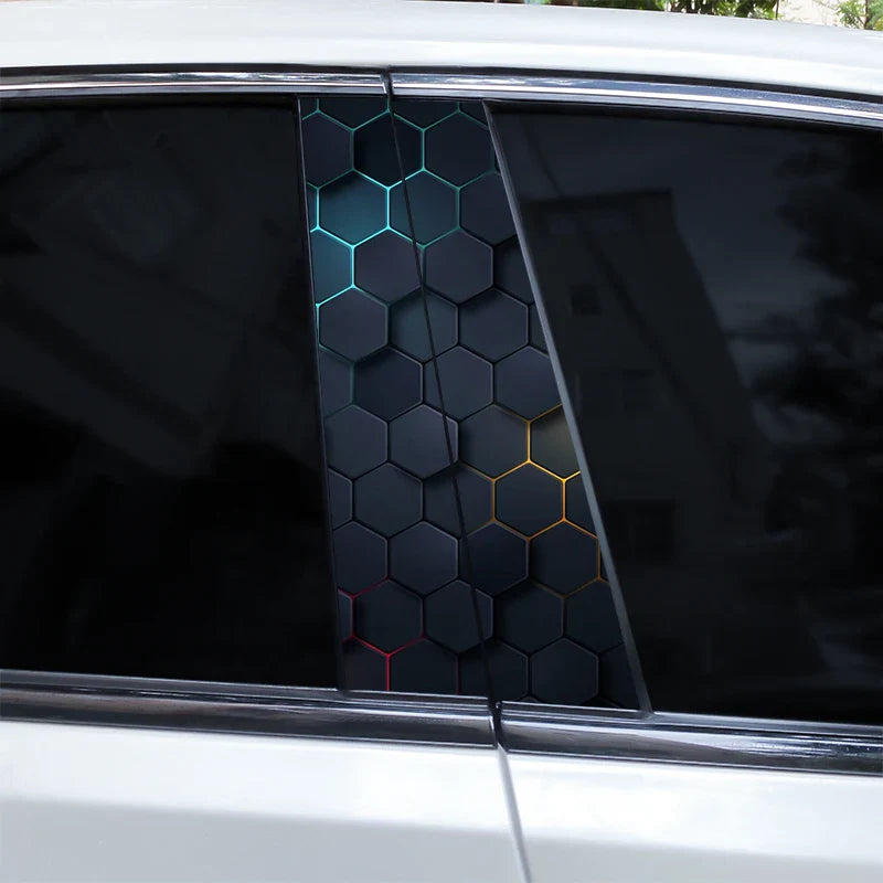 Auto stickers - Hexagonaal design voor een unieke uitstraling