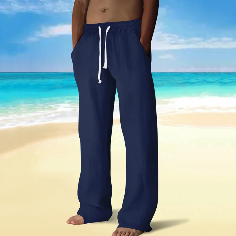 Casual linnen broek voor heren – Voor vrije tijd of werk