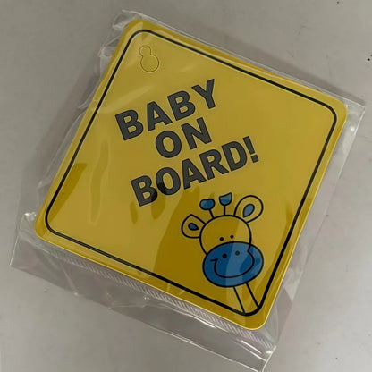 Autostickers - Grappige "Baby on Board" Sticker voor Veiligheid en Humor