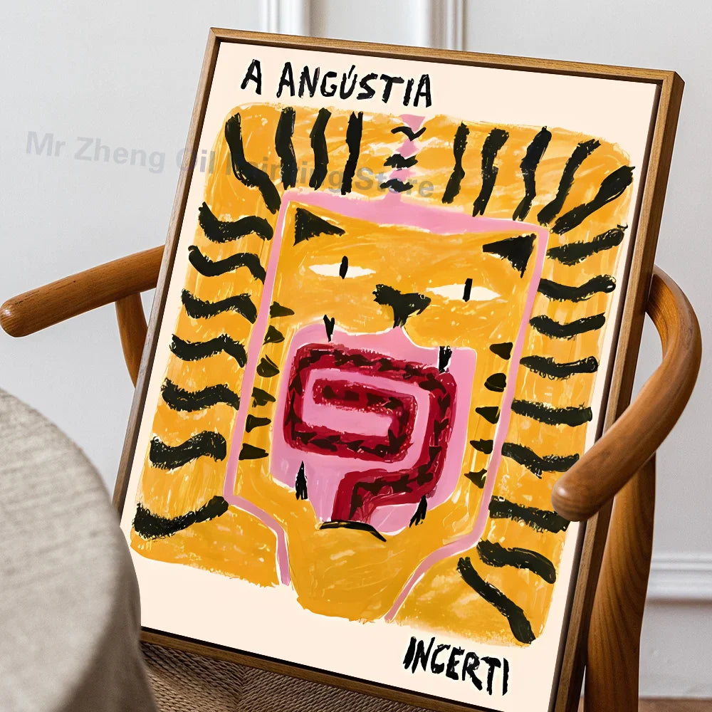 Set posters in botanische stijl