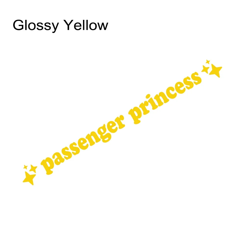 Auto stickers - Passenger Princess design voor persoonlijke uitstraling