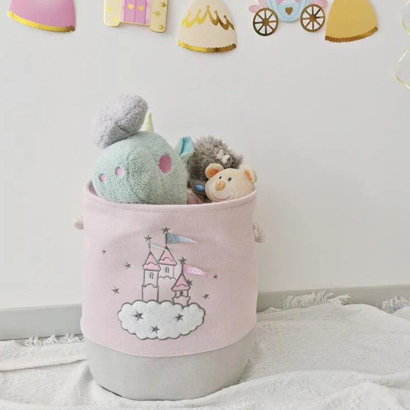 Xenos wasmand met hengsels van leerlook