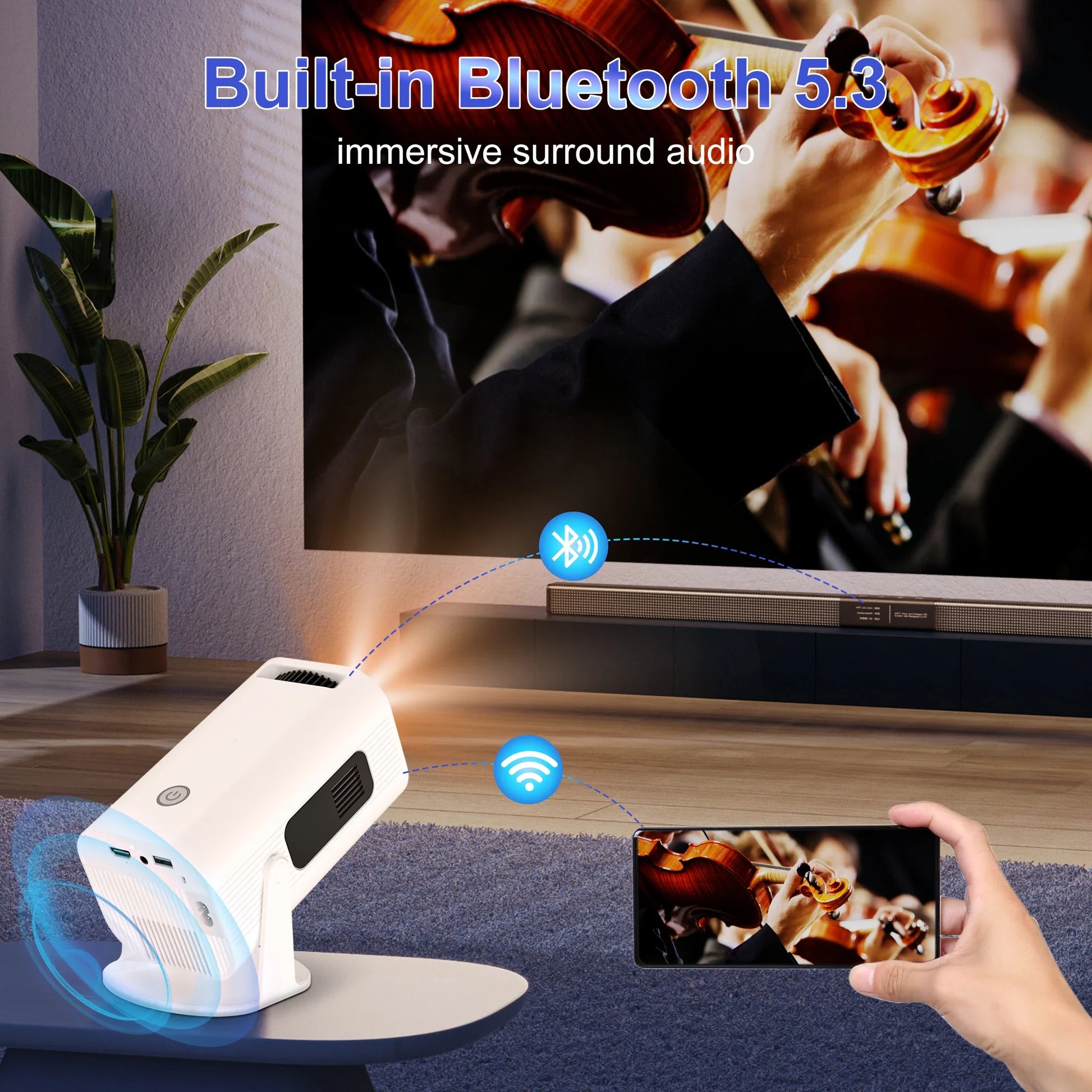 HD beamer voor filmavonden