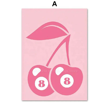 Abstracte poster met penseelstreken