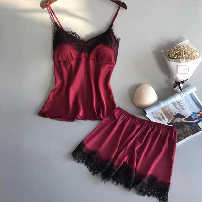 Dames pyjama set met losse broek en shirt