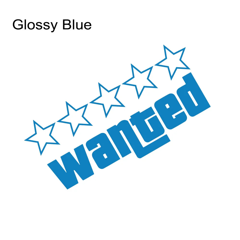 auto stickers - regenboog 'Wanted' ontwerp voor unieke uitstraling