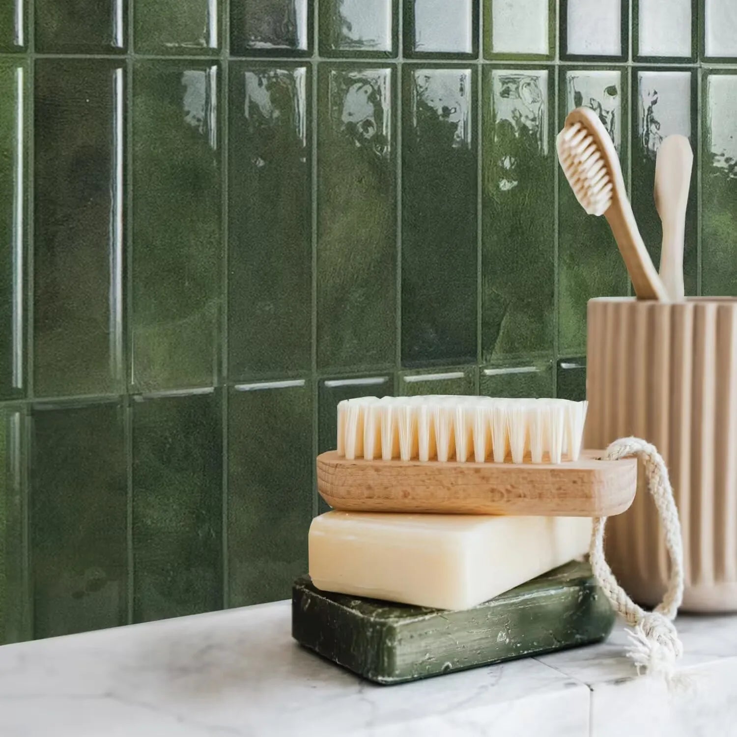 Witte mozaiek tegels keuken – Strak en schoon