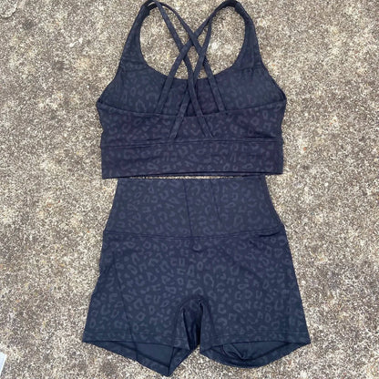 Hippe yoga kleding set met crop top