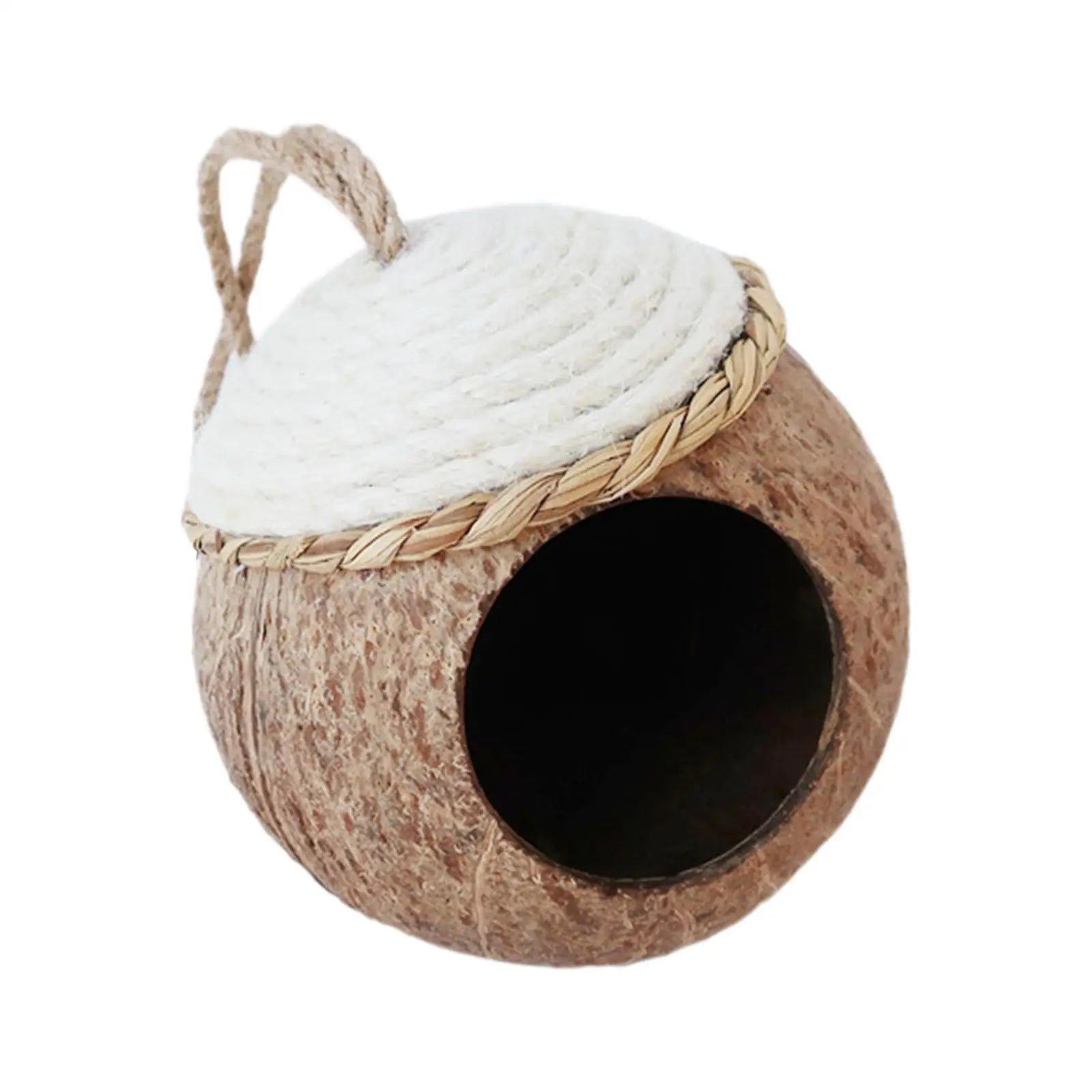 Vogelhuisje op paal hout – Rustiek en stabiel