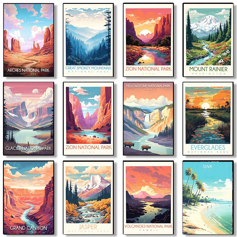 Kleurrijke posters voor creatieve ruimtes