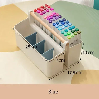 Transparante desk organization box met deksel