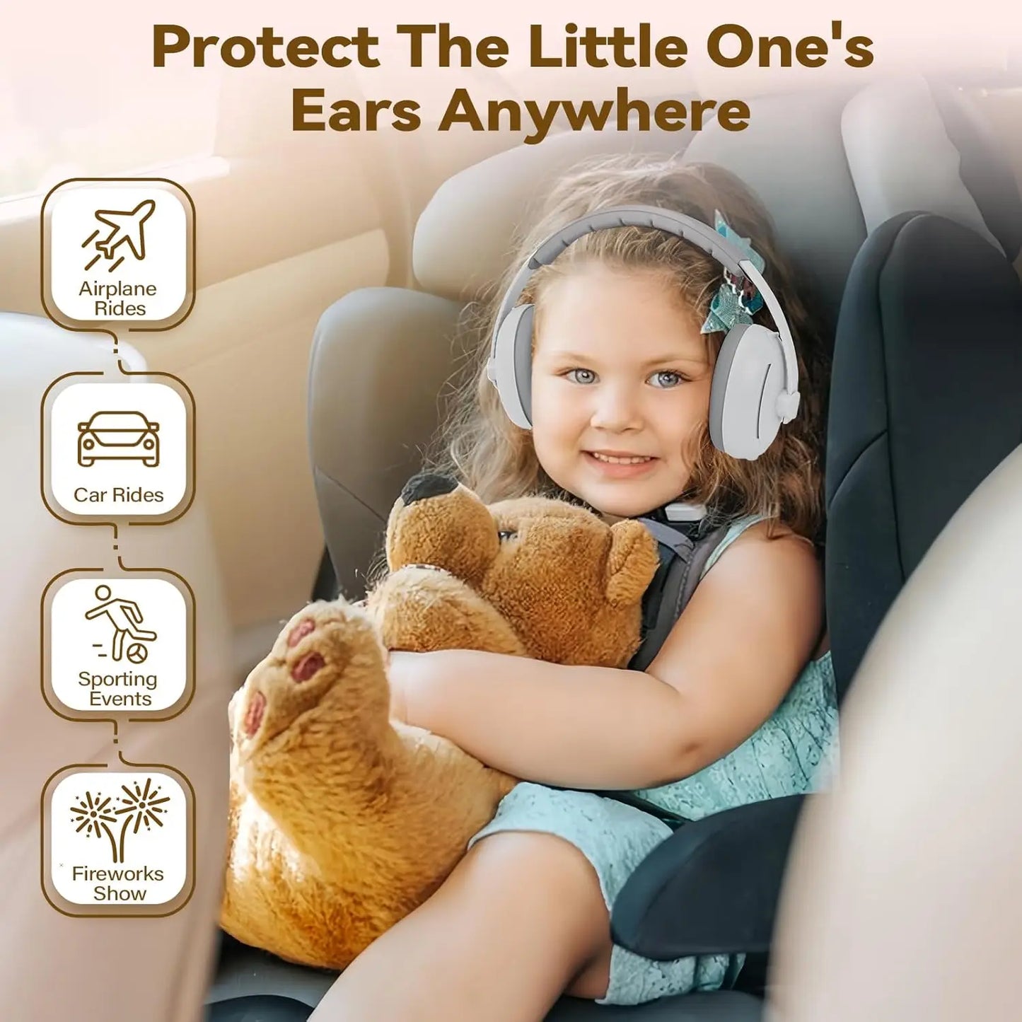 Koptelefoon voor baby met foam padding – Extra bescherming