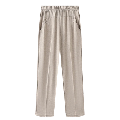 C&A linnen broek dames in beige – Natuurlijke uitstraling