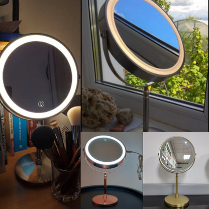 Verlichte Make-Up Spiegel voor Professioneel Gebruik - Ideaal voor Badkamer en Vanity