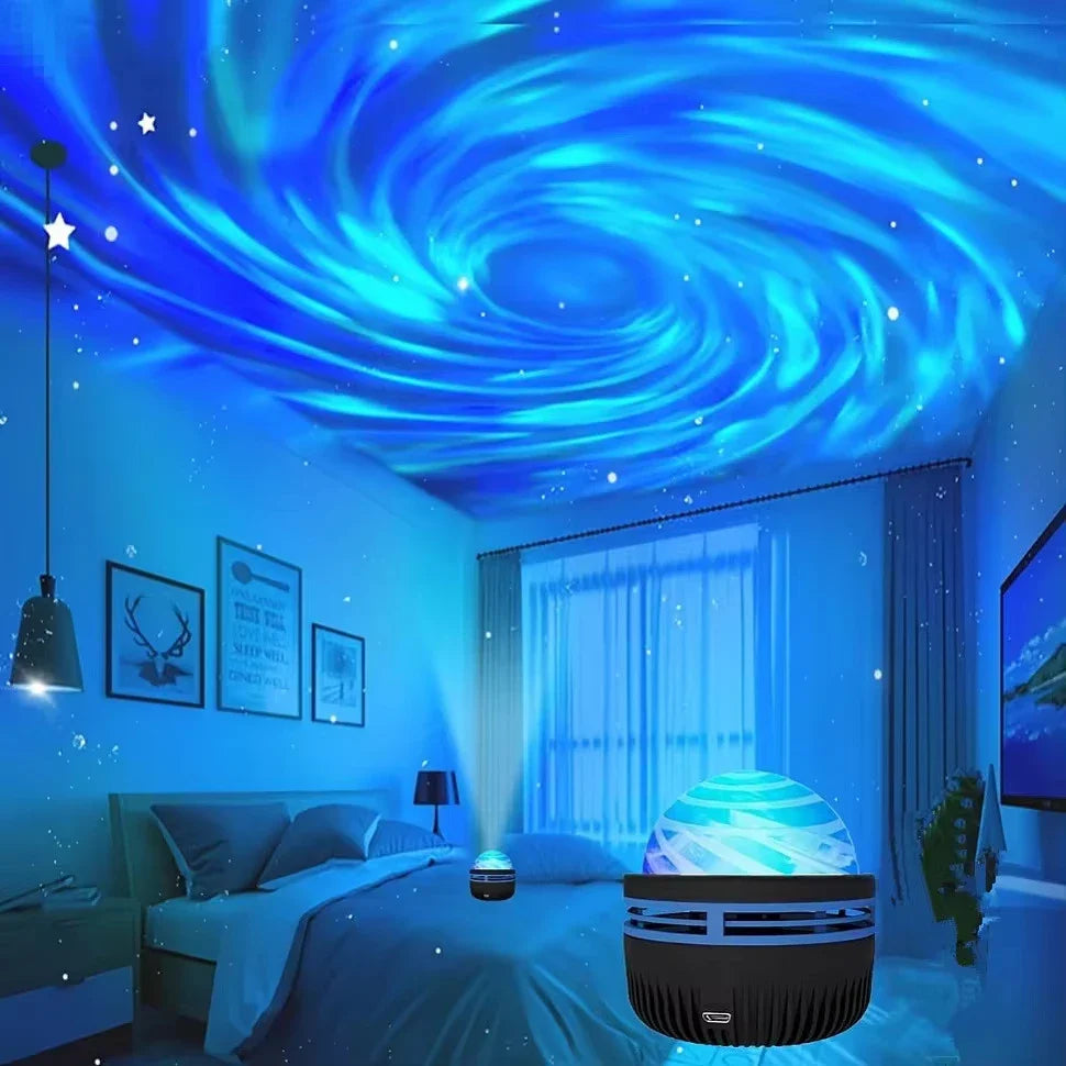 Projector lamp met zachte sterrenprojectie