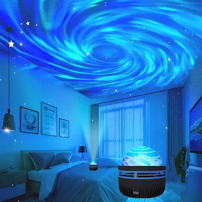 Projector lamp met zachte sterrenprojectie