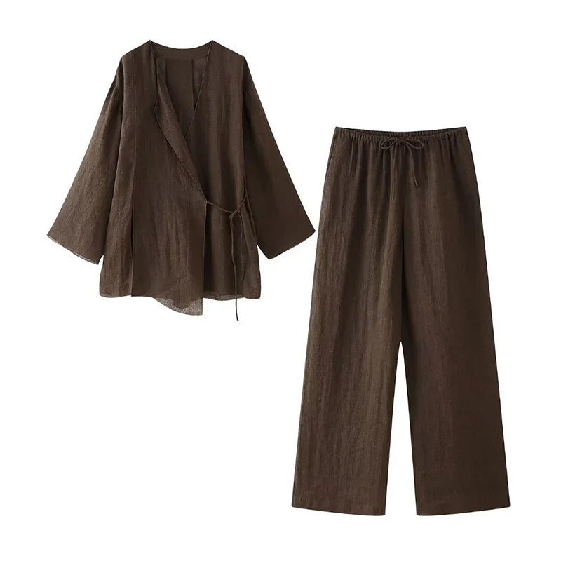 Broekpak dames met geplooide broek – Chic detail