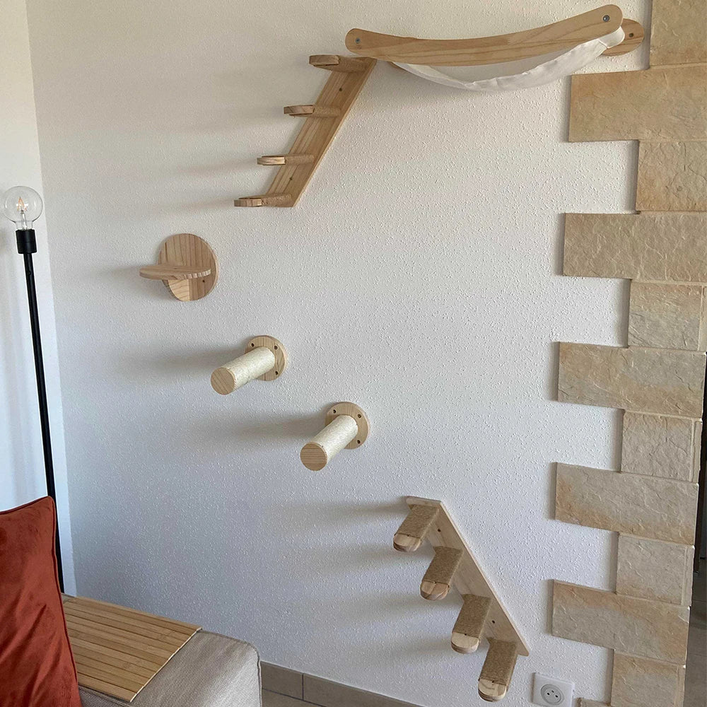 Kattenkrabmeubel met hout en sisal – Duurzaam en stijlvol