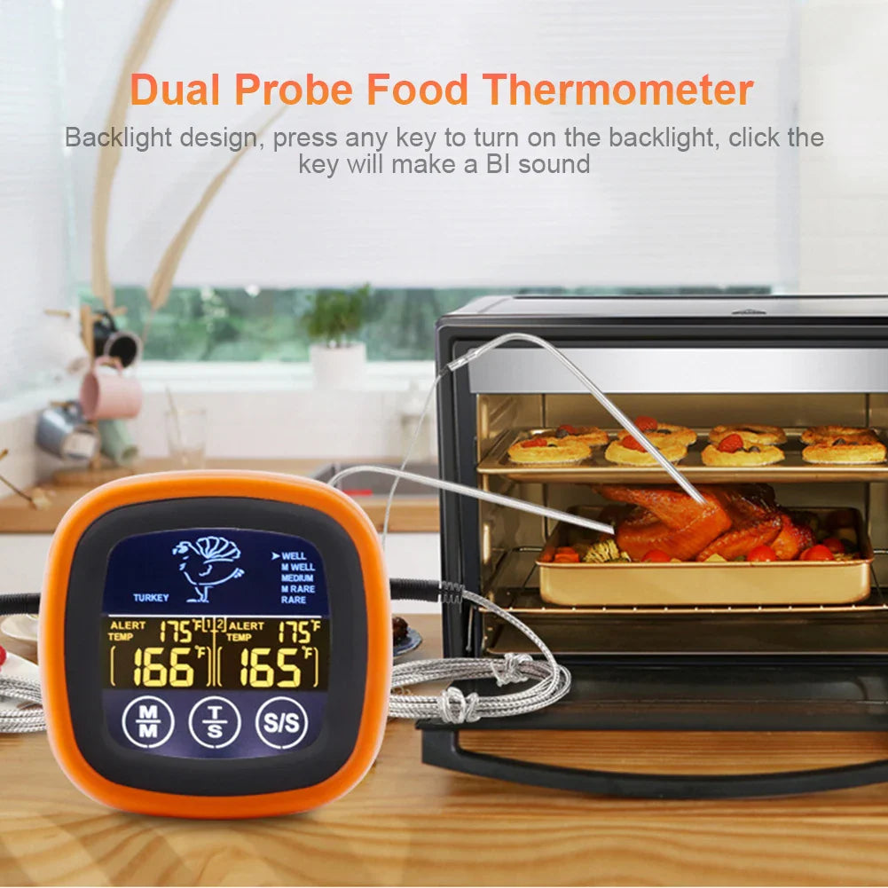 Kantelbare vleesthermometer voor veilig gebruik