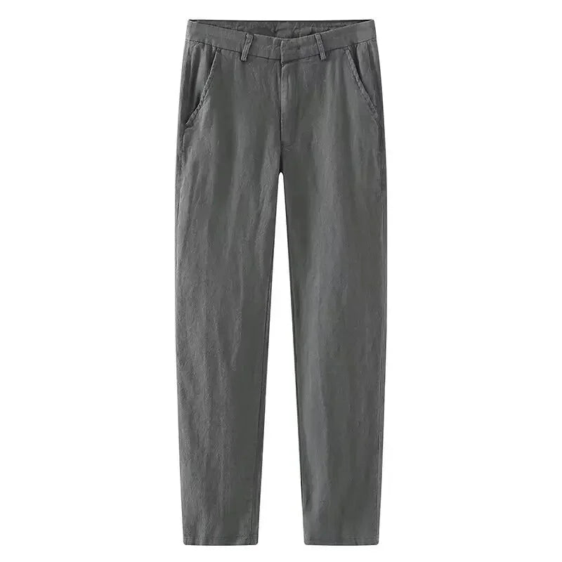 Linnenmix broek heren met lichte stretch – Comfortabel bewegen
