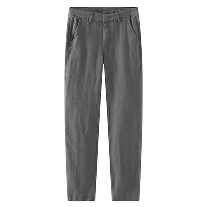 Linnenmix broek heren met lichte stretch – Comfortabel bewegen