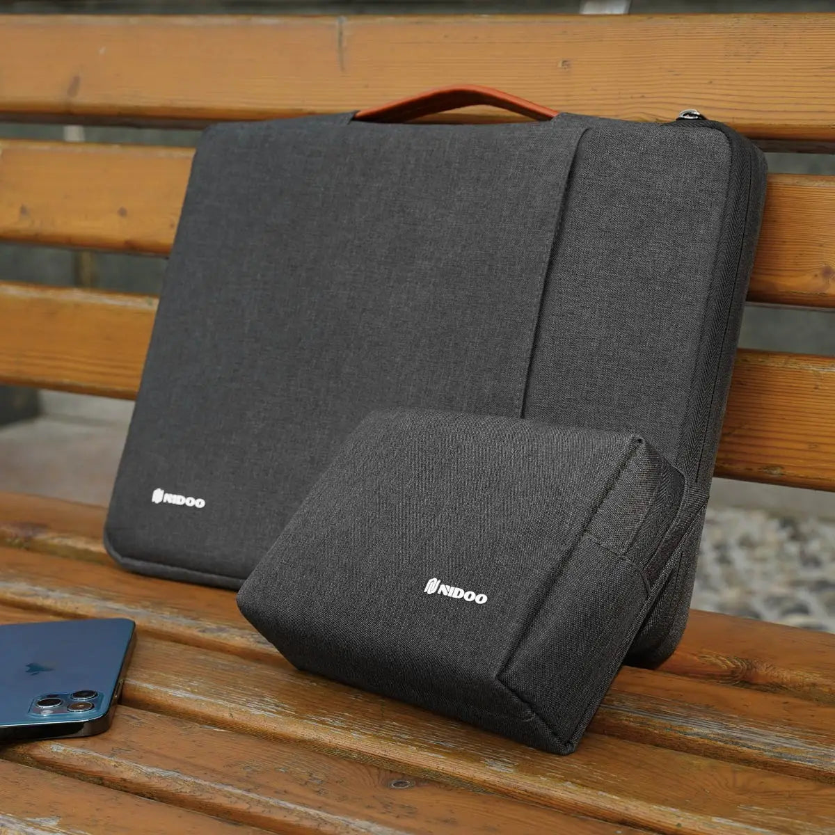 Dames laptoptas met metallic accenten – Modern en elegant