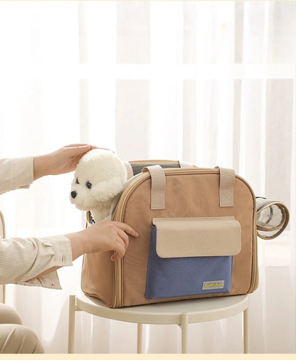 Hondentas met leren handvatten – Luxe en stevig