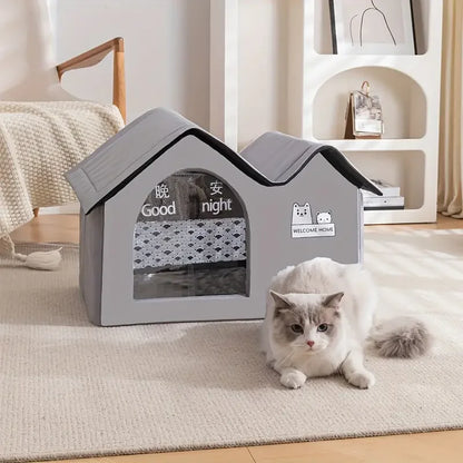Action kattenmand in neutrale tinten – Past overal bij