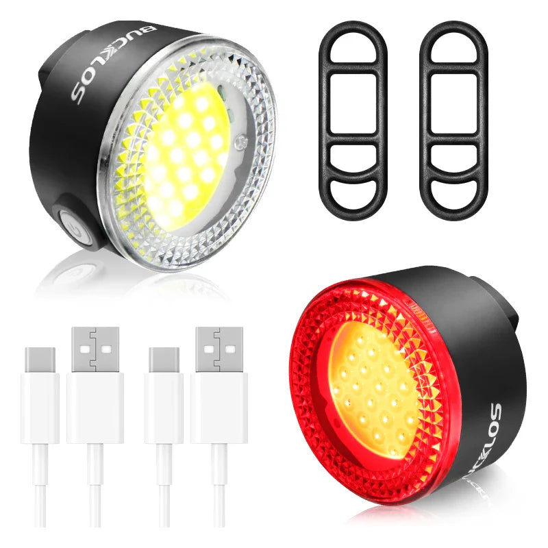 Fietslamp met siliconen bevestigingsband