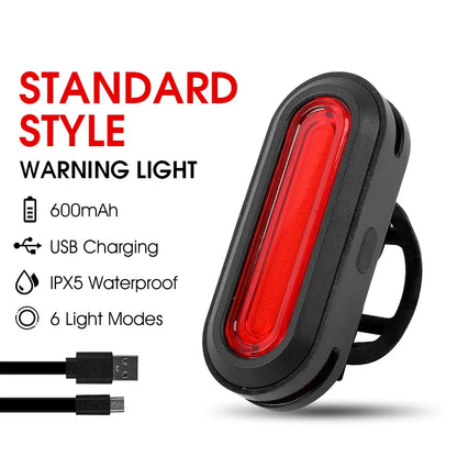 Fietslamp LED met schakelaar aan de bovenzijde
