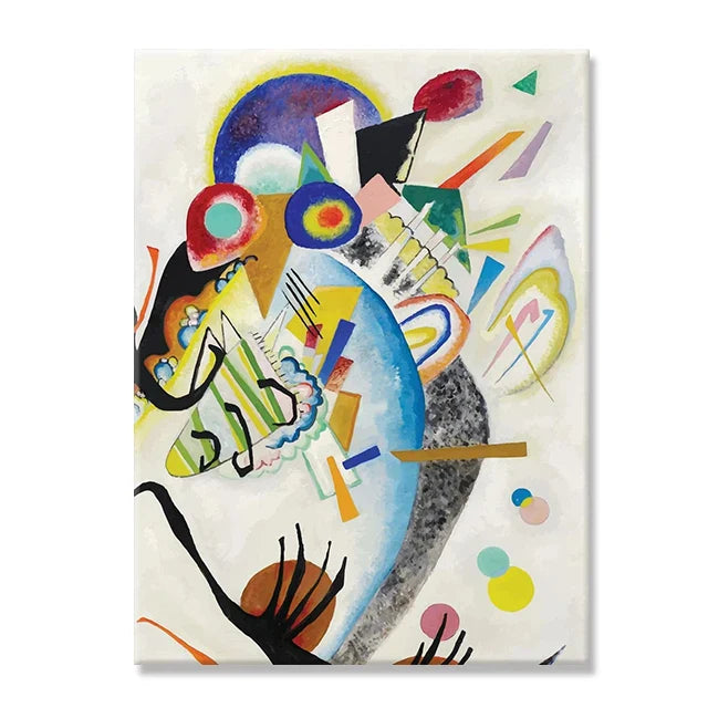Poster met grafisch ontwerp in kleur