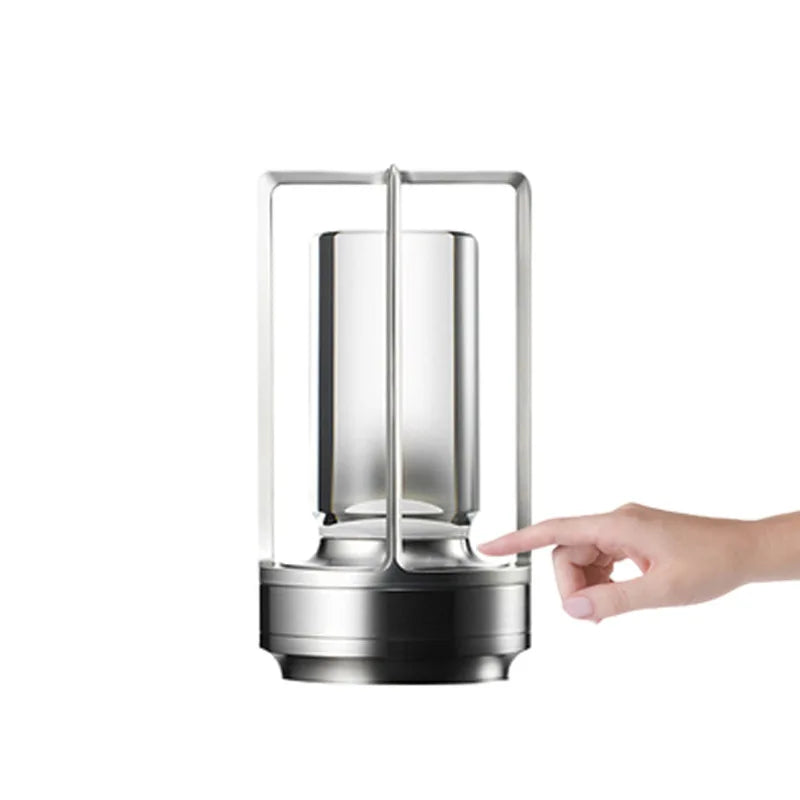 Lampje voor nachtkast met stoffen kap – Warm licht