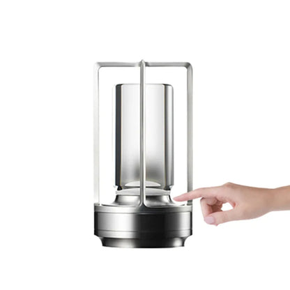 Lampje voor nachtkast met stoffen kap – Warm licht
