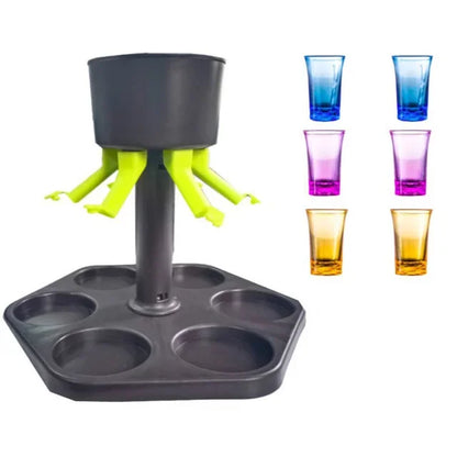 Drankdispenser met zomerse print – Perfect voor tuinfeest