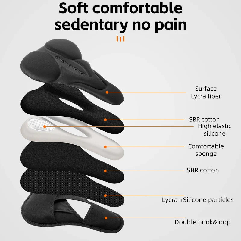 Fietszadel met ergonomisch comfortprofiel