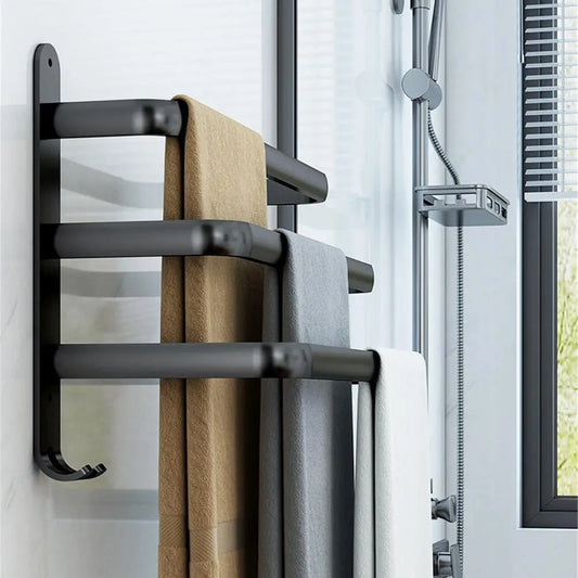 Handdoekenrek badkamer met extra plank – Slimme opslag