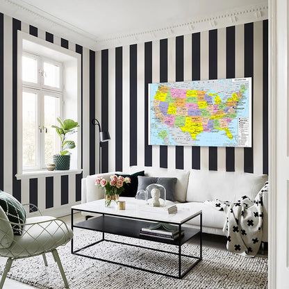 Wereldkaart met magnetisch oppervlak – Interactief en leuk