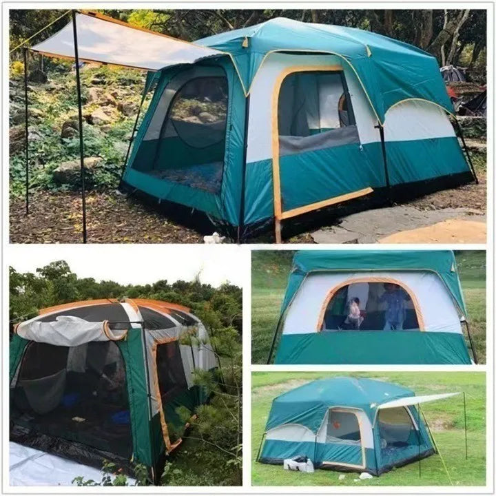 Kampeertent met windbestendige constructie – Stevig en veilig