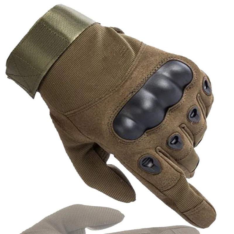 Zwartleren herenhandschoenen met manchet