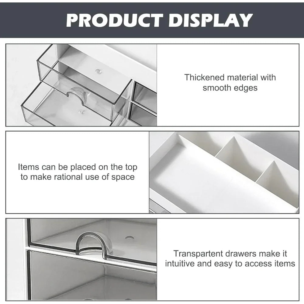 Transparante desk organizer – Zicht op al je spullen