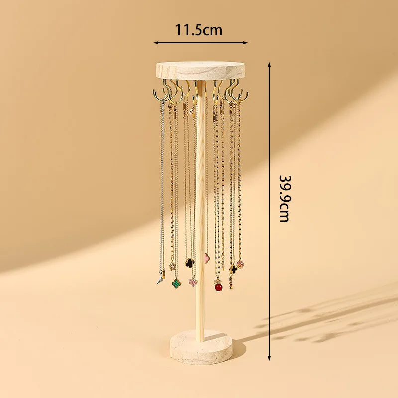 Sieraden standaard met haken – Ideaal voor lange kettingen