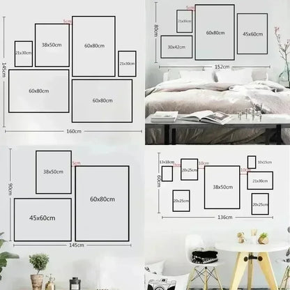 Wandposter met geometrische vormen