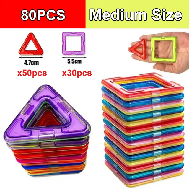 Bouw en leer met magnetisch speelgoed – Educatief concept