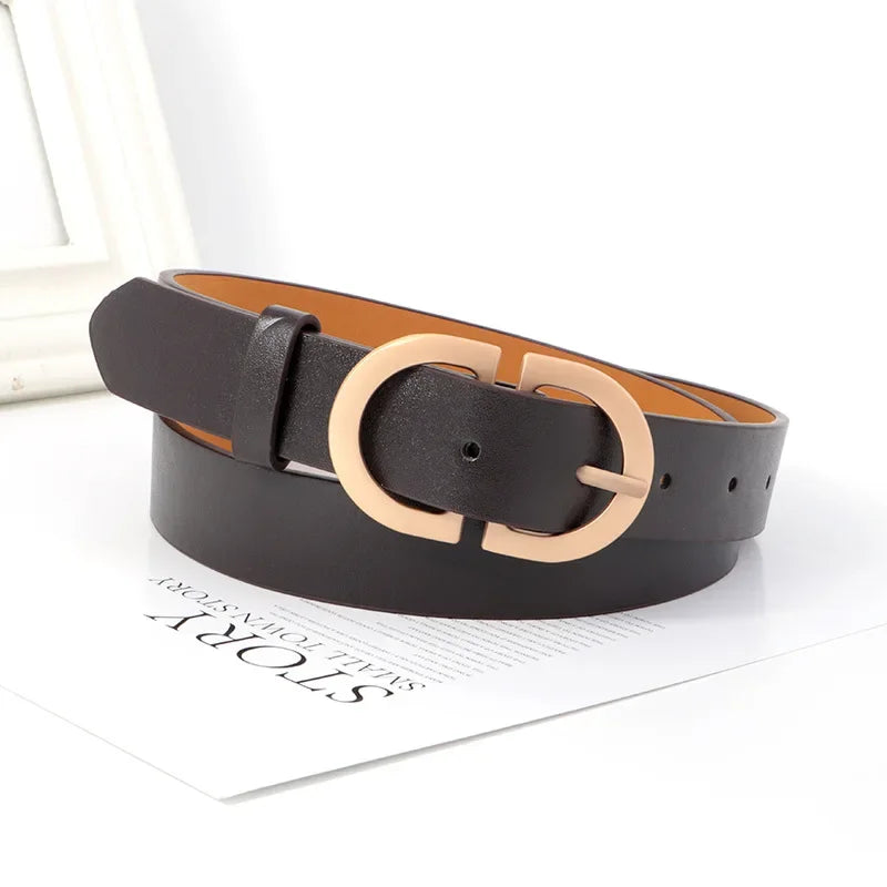 Riem dames met suède bekleding en elegante gesp