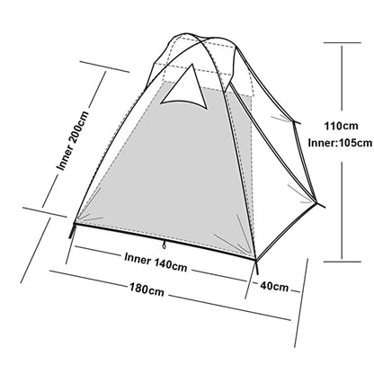 Pop-up tent Decathlon met scheerlijnen – Extra stevig