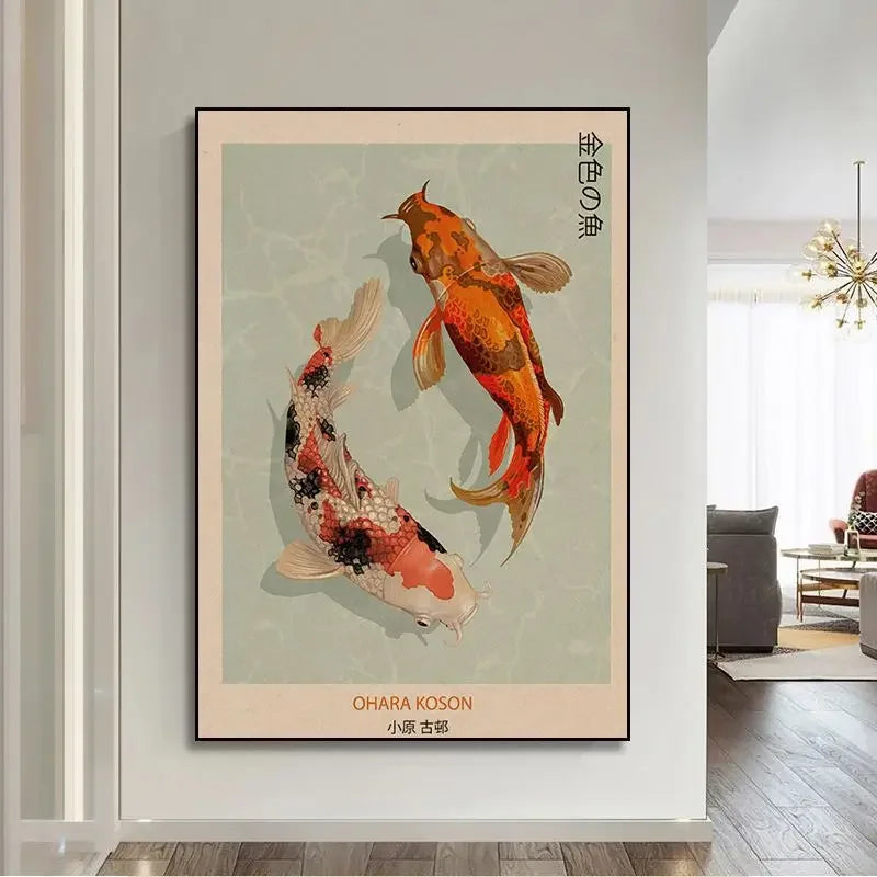 Poster in beige en zandtinten