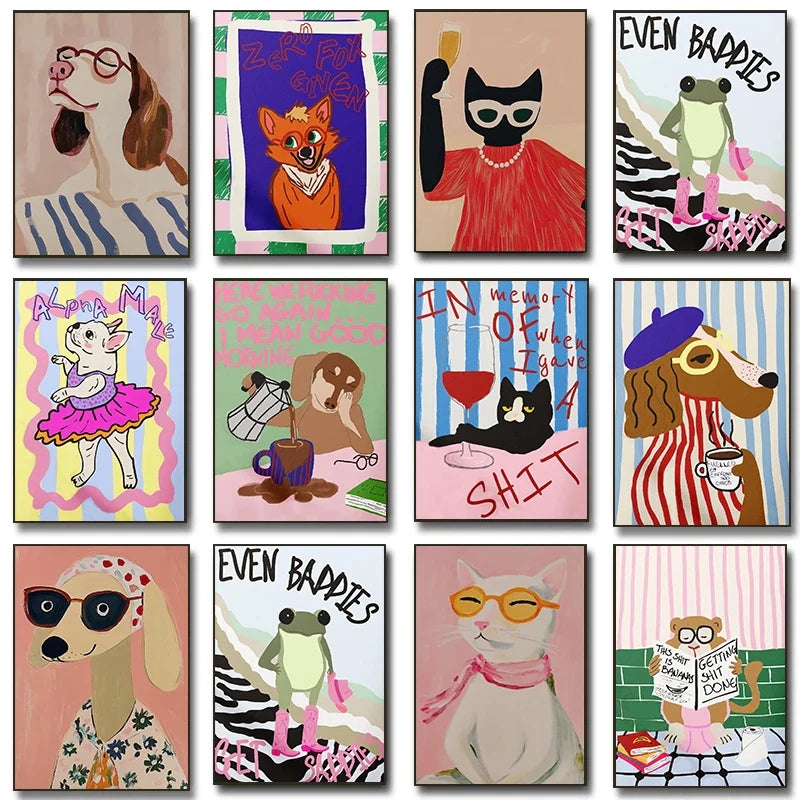 Posters in galerie-opstelling combineren